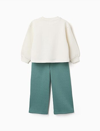 Ensemble de jogging en coton peigné avec imprimé art