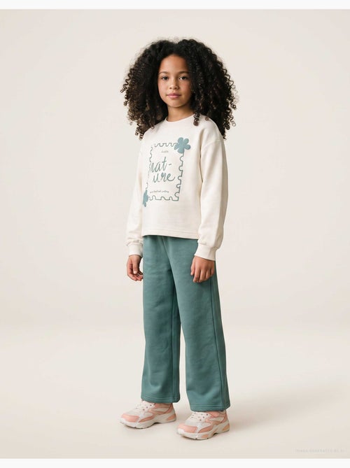 Ensemble de jogging en coton peigné avec imprimé art - Kiabi