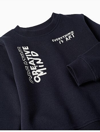 Ensemble de jogging en coton peigné avec imprimé