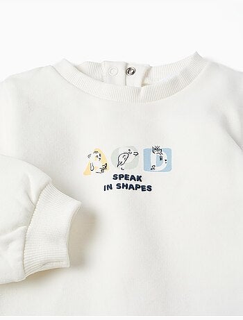 Ensemble de jogging en coton peigné avec imprimé en relief