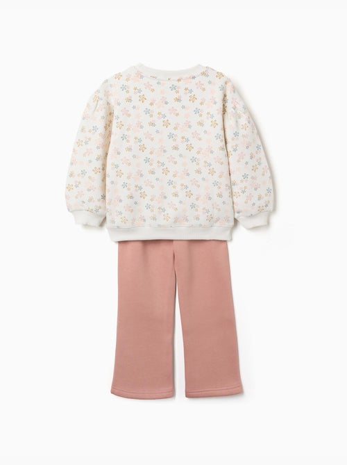 Ensemble de jogging en coton peigné avec imprimé floral - Kiabi Ensemble de jogging en coton peigné avec imprimé floral - Kiabi