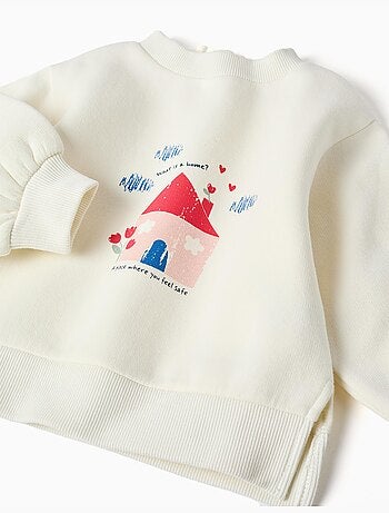 Ensemble de jogging en coton peigné avec imprimé maison