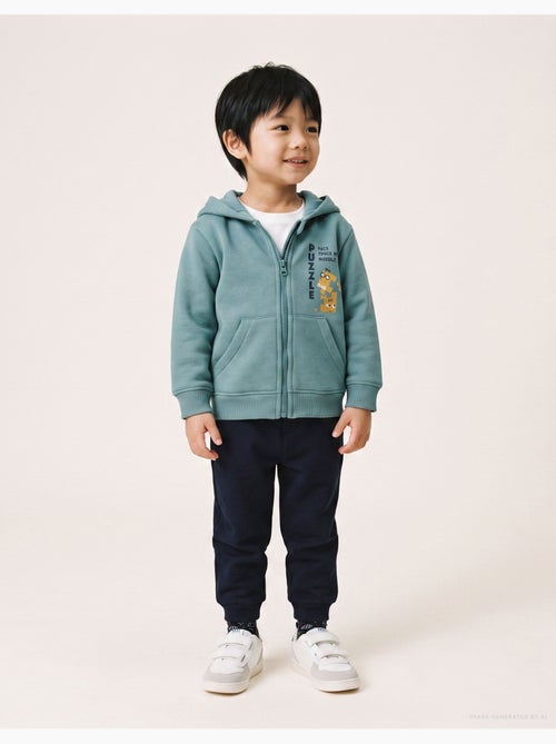 Ensemble de jogging en coton peigné avec imprimé - Kiabi