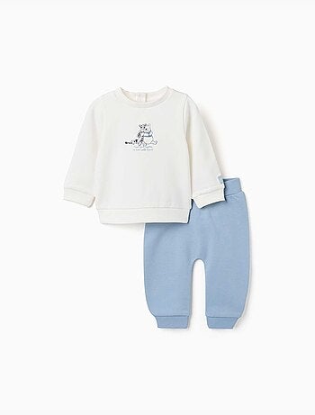 Ensemble de jogging en coton peigné avec imprimé winnie l'ourson