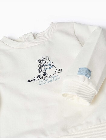 Ensemble de jogging en coton peigné avec imprimé winnie l'ourson