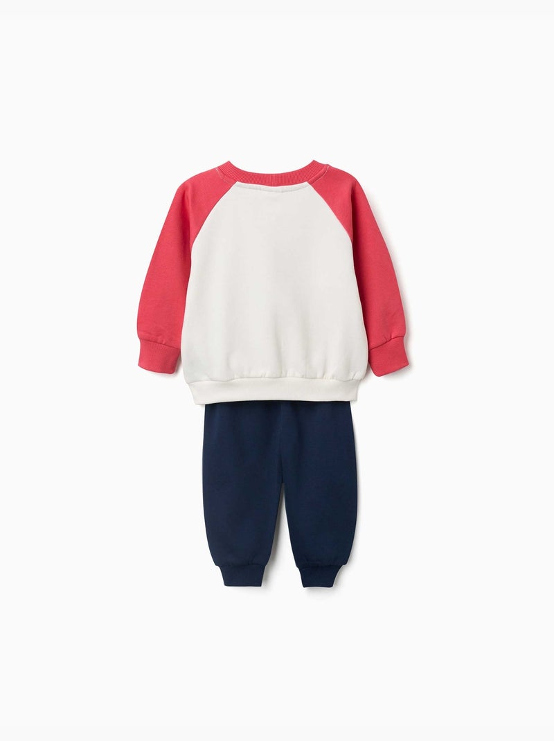Ensemble de jogging en coton peigné avec mickey Rouge - Kiabi