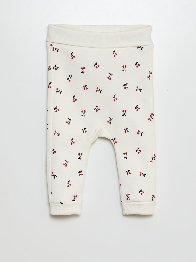 Ensemble de jogging en molleton - sweat + pantalon - 2 pièces Blanc - Kiabi