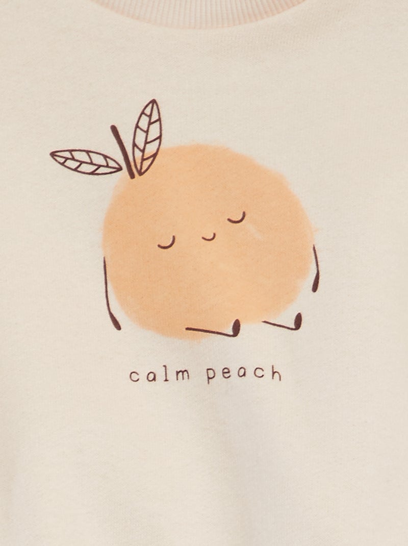 Ensemble de jogging en molleton - sweat + pantalon - 2 pièces Rose - Kiabi