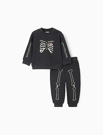 Ensemble de jogging en molleton avec imprimé qui brille dans le noir