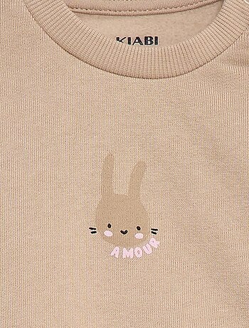 Ensemble de jogging sweat volanté + pantalon - 2 pièces