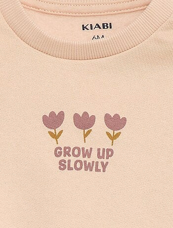 Ensemble de jogging sweat volanté + pantalon - 2 pièces