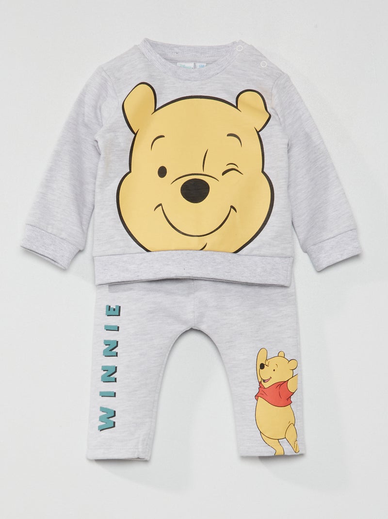 Ensemble de jogging 'Winnie l'ourson' 'Disney' gris - Kiabi