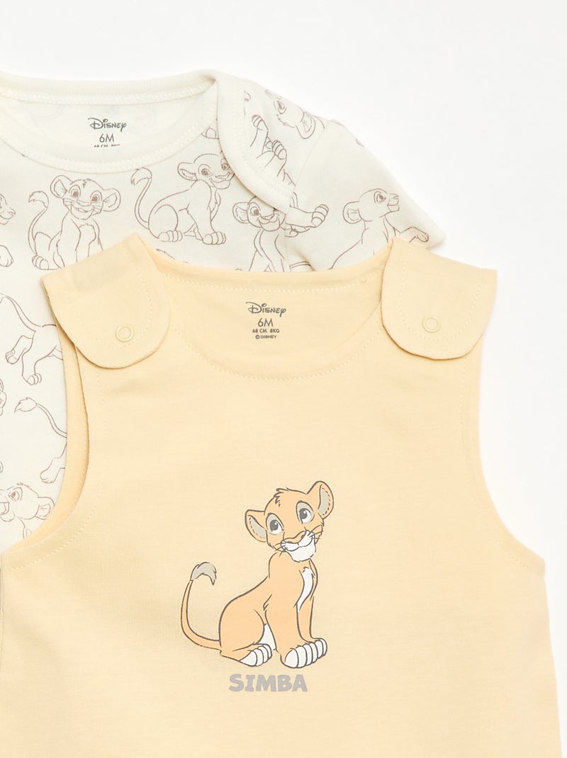 Ensemble de nuit dors bien  body - 2 pièces 'Disney' Jaune - Kiabi