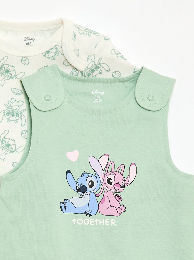 Ensemble de nuit dors bien  body - 2 pièces 'Disney' Vert - Kiabi