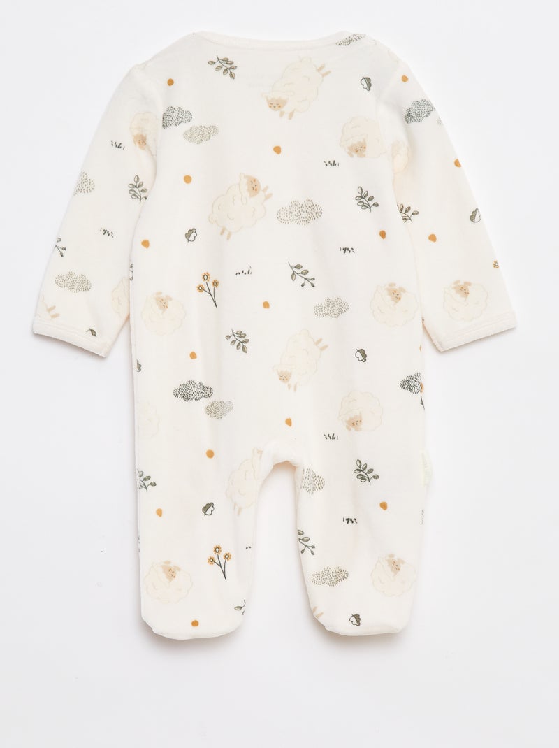 Ensemble de nuit dors bien + body + doudou - 3 pièces Blanc - Kiabi