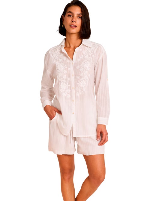 Ensemble de plage brodé short chemise complementos - Kiabi