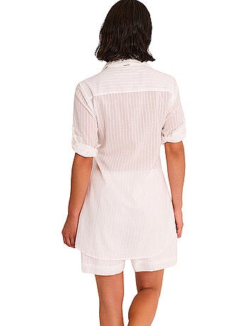 Ensemble de plage brodé short chemise complementos