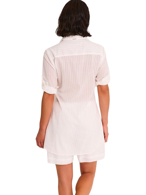 Ensemble de plage brodé short chemise complementos - Kiabi Ensemble de plage brodé short chemise complementos - Kiabi