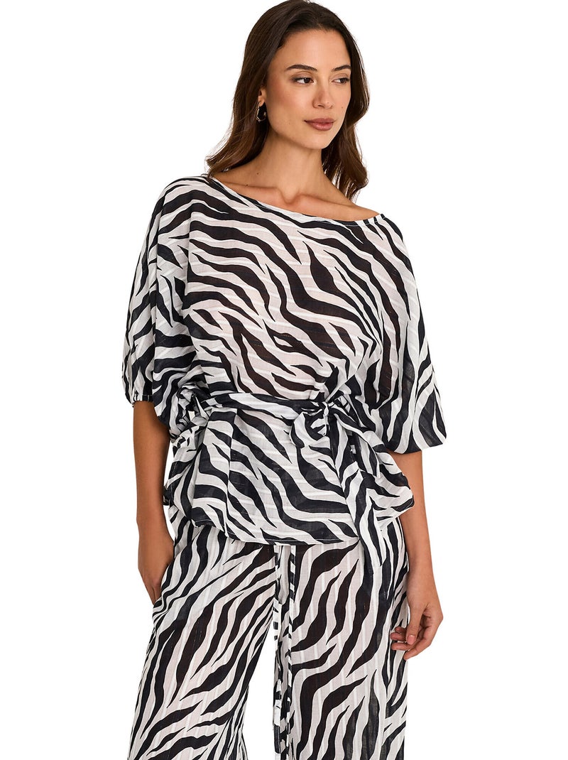 Ensemble de plage pantalon et t-shirt oberon Noir - Kiabi