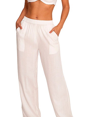 Ensemble de plage pantalon gilet long ouvert nautilus
