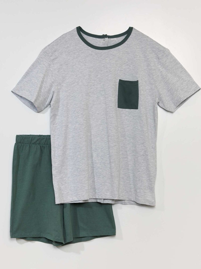 Ensemble de pyjama - 2 pièces - So Easy Vert/gris - Kiabi