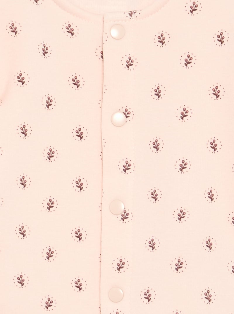Ensemble de pyjama 2 pièces avec pieds - 2 pièces Rose - Kiabi