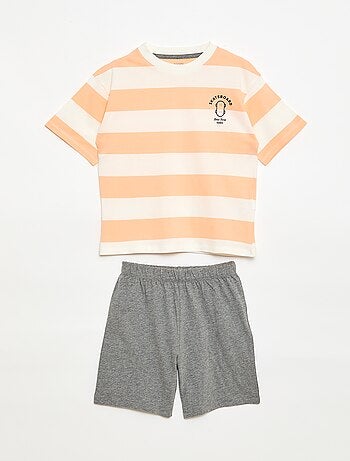 Ensemble de pyjama court 2 pièces T-shirt + short