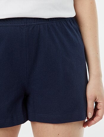 Ensemble de pyjama court 'Monsieur Madame' - 2 pièces