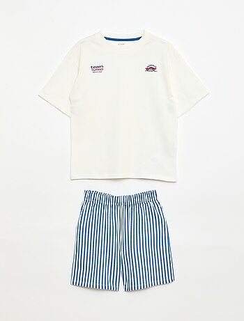 Ensemble de pyjama court t-shirt + short - 2 pièces