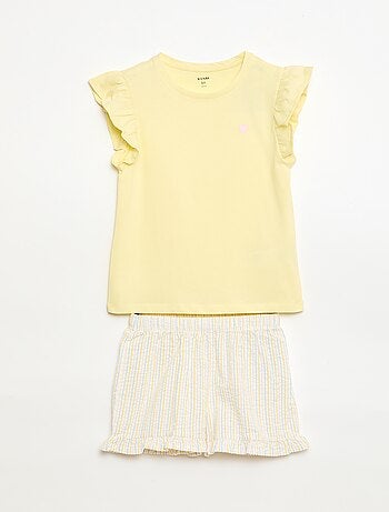 Ensemble de pyjama court t-shirt + short - 2 pièces