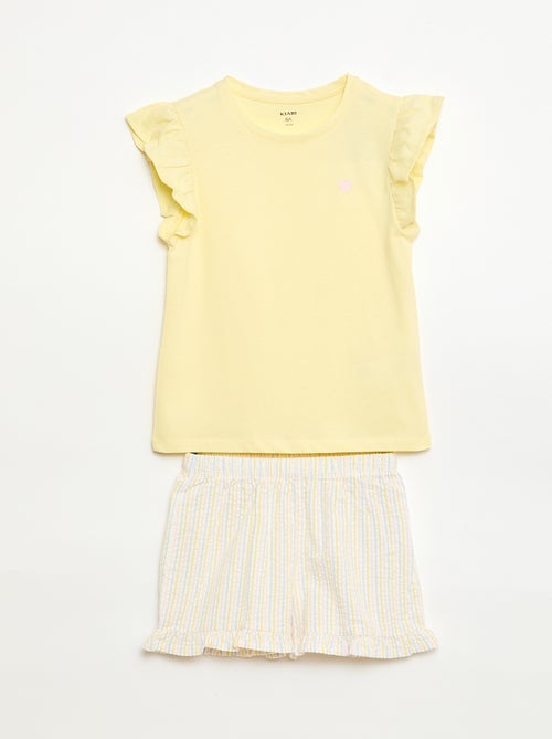 Ensemble de pyjama court t-shirt + short - 2 pièces - Kiabi