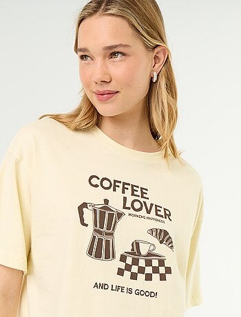 Ensemble de pyjama en coton - T-shirt + pantalon