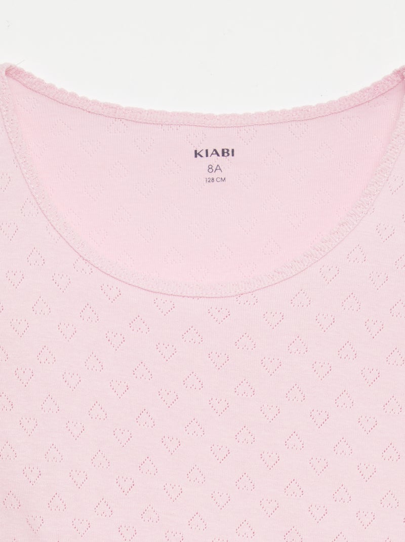 Ensemble de pyjama en coton Rose - Kiabi