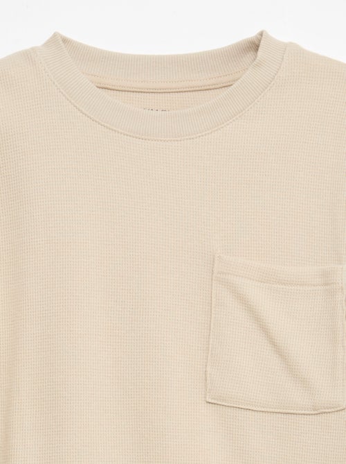 Ensemble de pyjama en coton uni - Kiabi