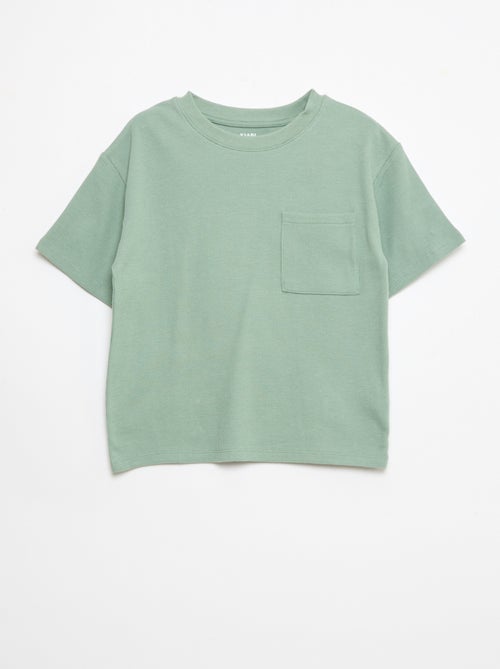 Ensemble de pyjama en coton uni - Kiabi