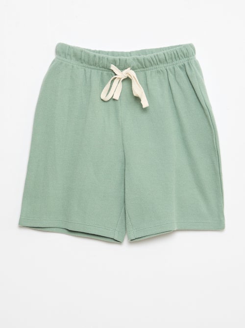 Ensemble de pyjama en coton uni - Kiabi