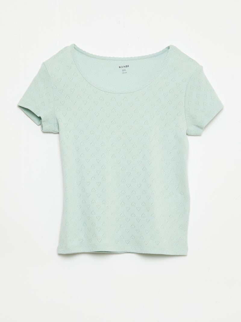 Ensemble de pyjama en coton Vert - Kiabi