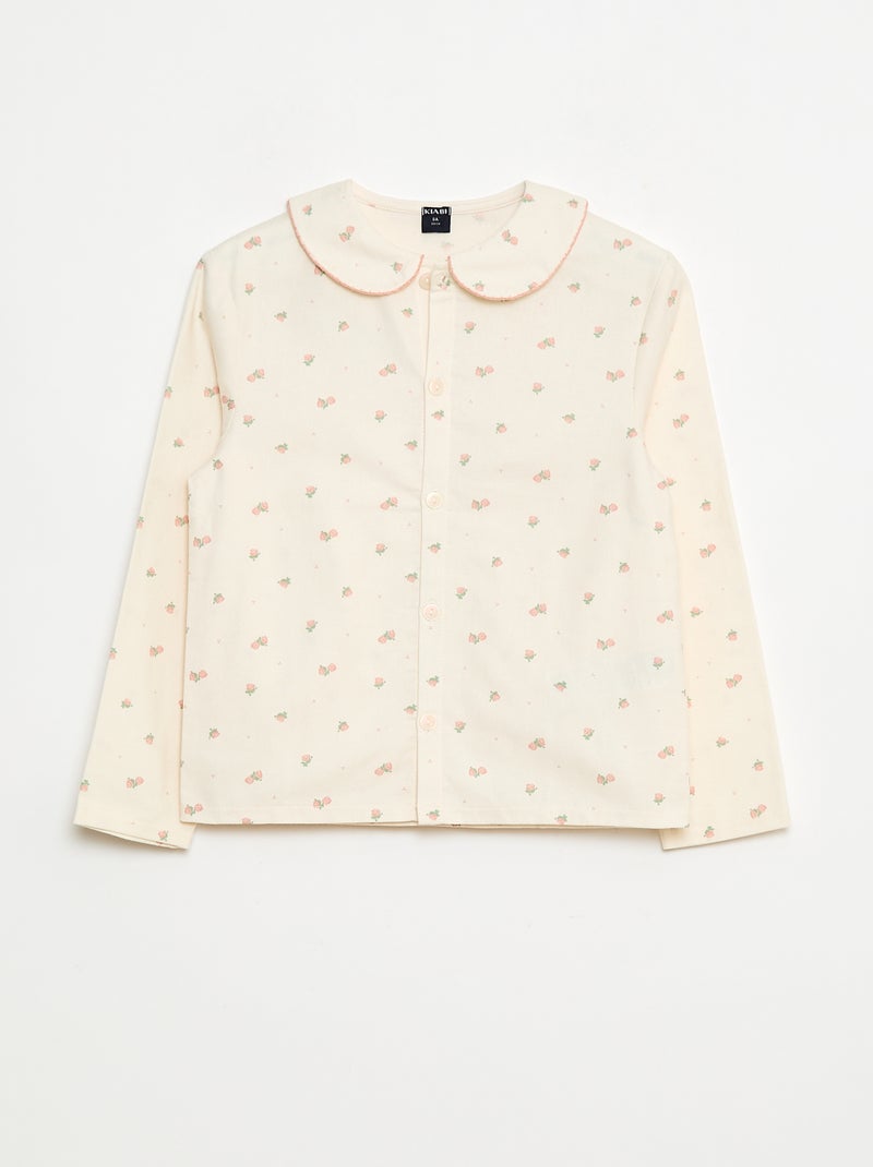 Ensemble de pyjama en flanelle de coton Rose - Kiabi