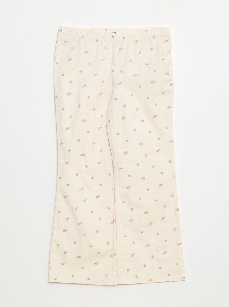Ensemble de pyjama en flanelle de coton Rose - Kiabi