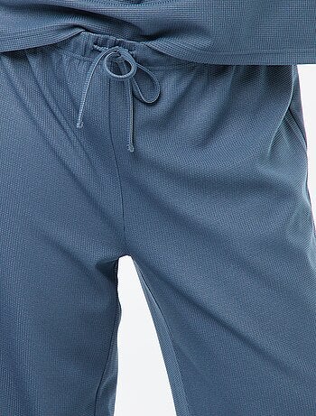 Ensemble de pyjama en maille gaufrée - 2 pièces