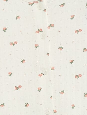 Ensemble de pyjama en maille pointelle - 2 pièces