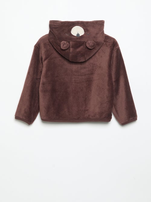 Ensemble de pyjama en polaire avec capuche animée - 2 pièces - Kiabi