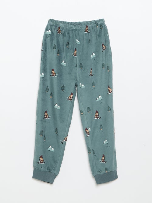 Ensemble de pyjama en polaire avec capuche animée - 2 pièces - Kiabi Ensemble de pyjama en polaire avec capuche animée - 2 pièces - Kiabi