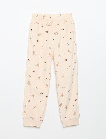Ensemble de pyjama en polaire avec capuche animée - 2 pièces