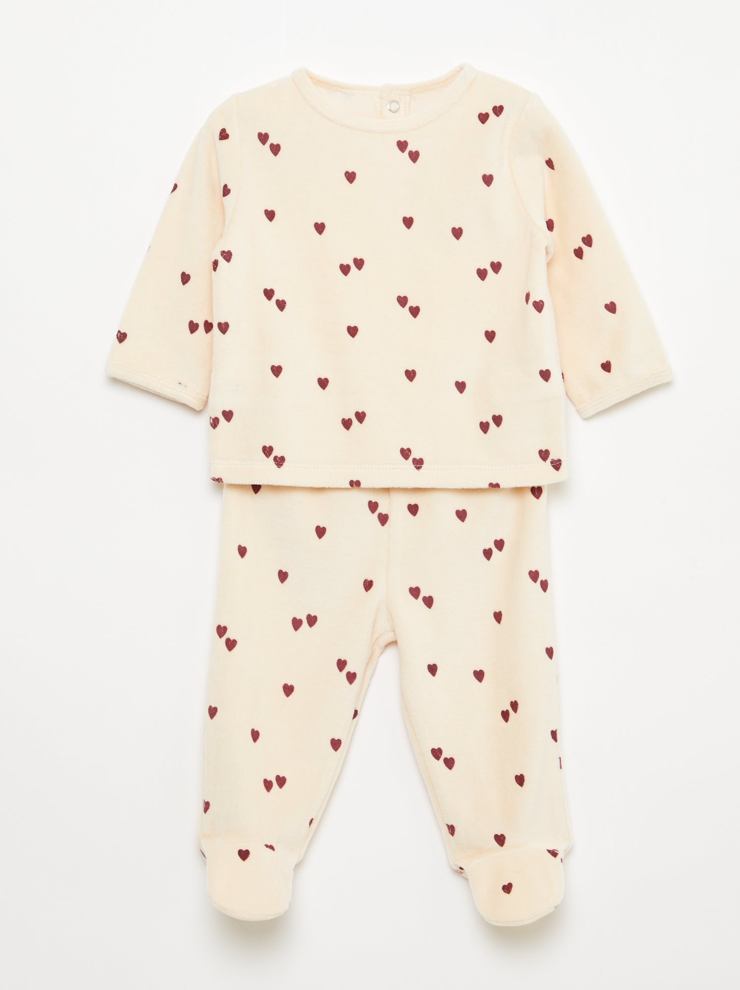 Ensemble de pyjama en polaire avec pieds - 2 pieds