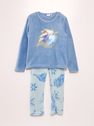 Ensemble de pyjama en polaire 'la Reine des Neiges' 'Disney' - 2 pièces