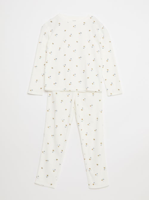 Ensemble de pyjama en polaire sweat + pantalon - 2 pièces - Kiabi