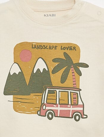 Ensemble de pyjama été en coton T-shirt + short