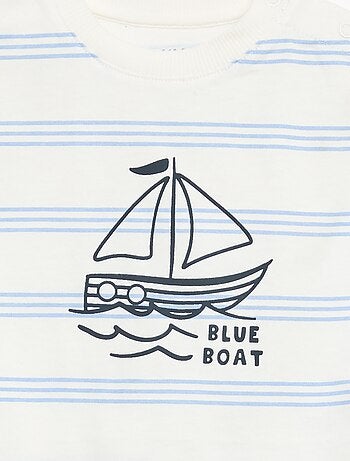 Ensemble de pyjama été en coton T-shirt + short