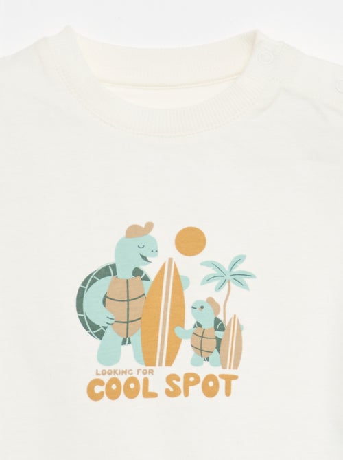 Ensemble de pyjama été en coton  T-shirt + short - Kiabi